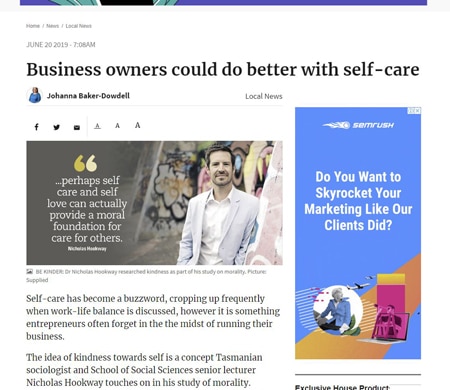 summary business owners self care