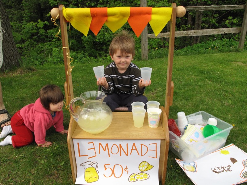 selling lemonade
